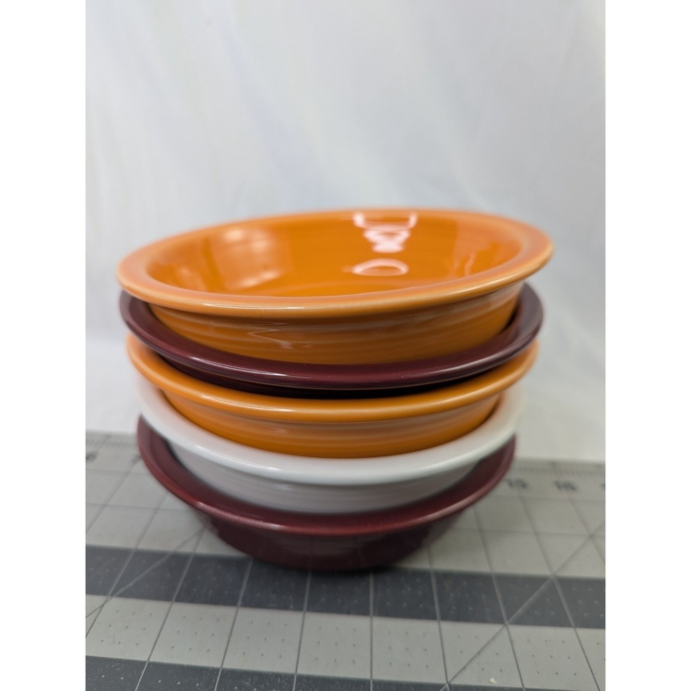 Fiesta Homer Laughlin Cereal Bowl 6.75 Inch Lot of 5